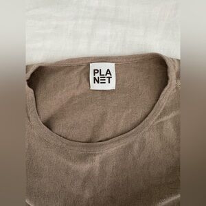 Planet by Lauren G Women's Ombré and black long sleeve 2 pack